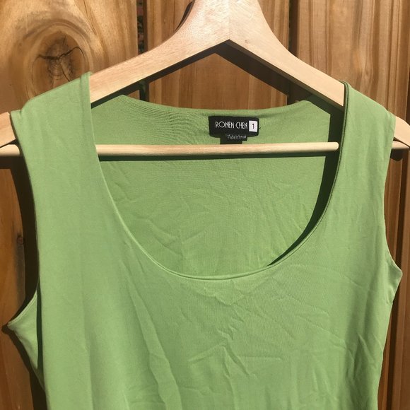 Ronen Chen sleeveless green top - Picture 2 of 5